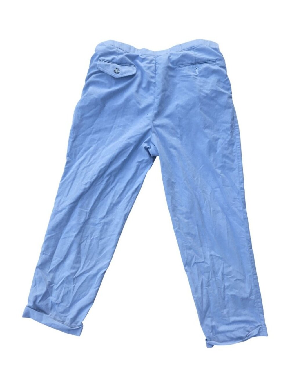 Brooks Brothers Country Club mens pleated trousers in light blue